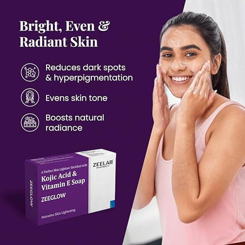 ZEELAB - Zeeglow Kojic Acid & Vitamin E Soap 75g